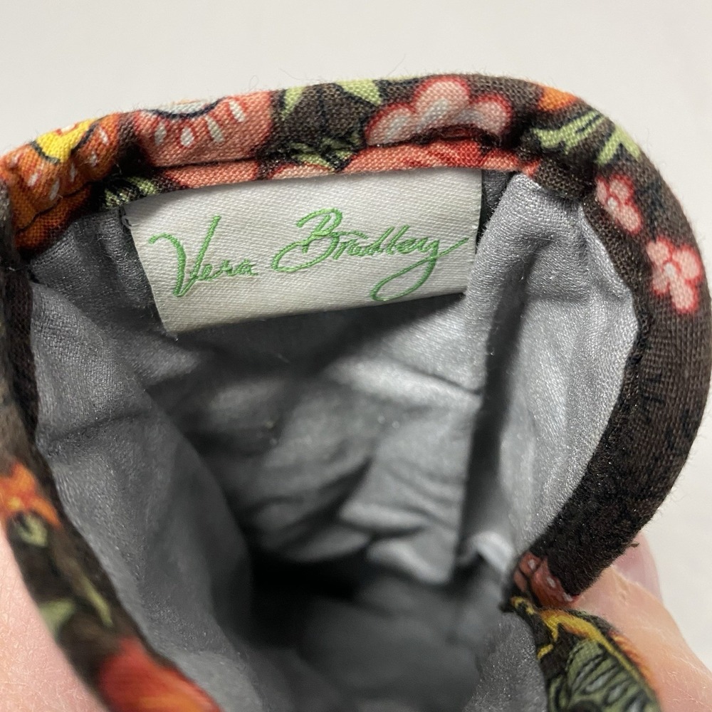Vera Bradley Curling Iron Sleeve Brown Floral Quilted Travel Case - Picture 3 of 4